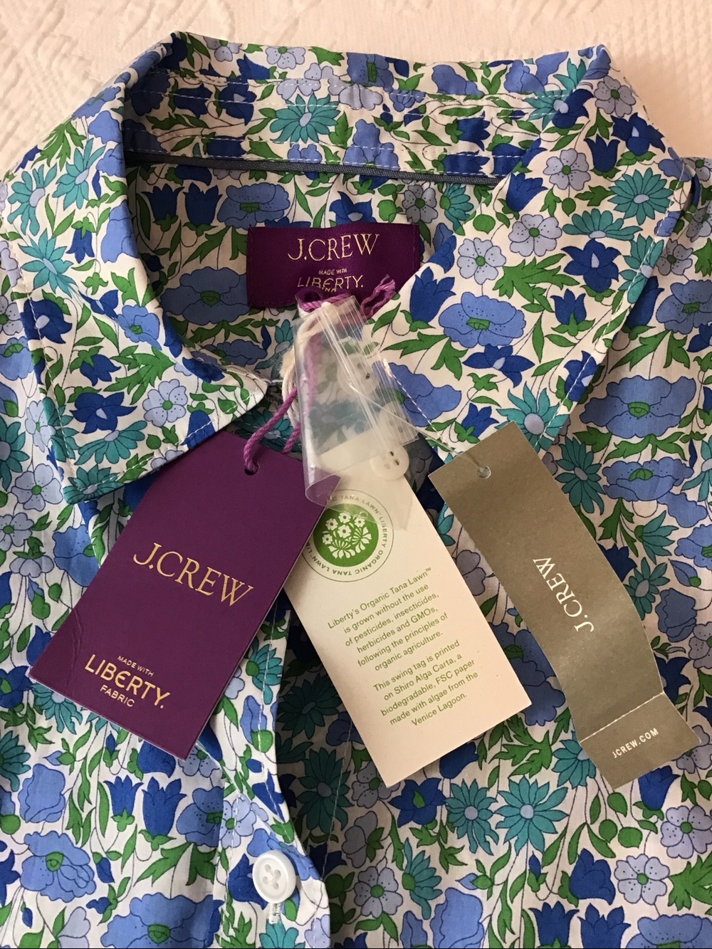 J Crew Liberty Fabric Cotton Shirt - Picture 2 of 12